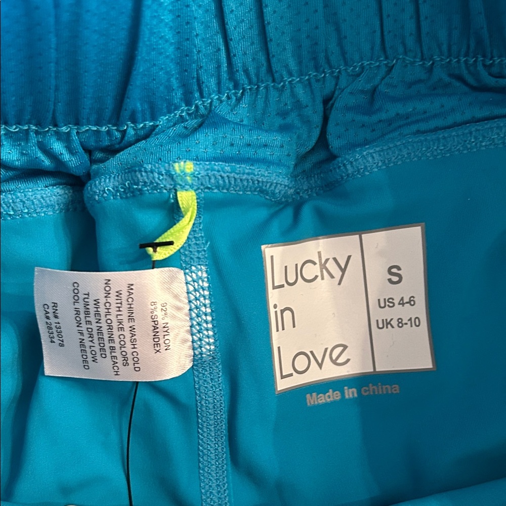 Lucky in Love Teal Ruffled Tennis Skirt NWT - Picture 2 of 6
